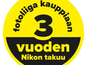 3 vuoden Nikon takuu