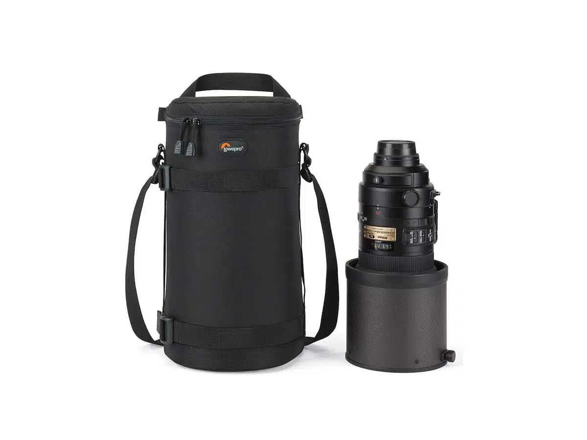 Suojalaukku suurelle objektiiville