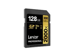 Lexar-Pro-128Gb-2000x-SDXC-2 huippunopea muistikortti