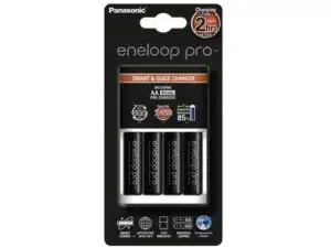 Panasonic Eneloop BQ-CC55E laturi + 4 AA akkua