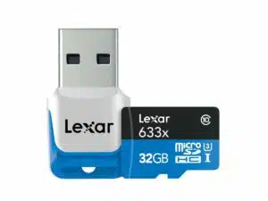 Lexar 32GB High-Performance 633x MicroSDHC (95MB/s, UHS-I) + lukija