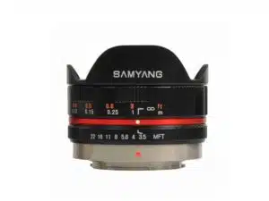 Samyang 7.5mm F3.5 Fish-eye, Micro 4/3 (MFT), Musta
