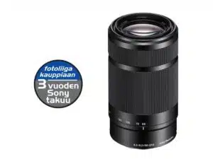 Sony E 55-210mm F4.5-6.3 OSS Musta