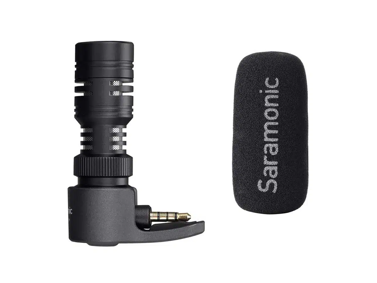 Kompakti TRRS suuntamikrofoni älypuhelimille