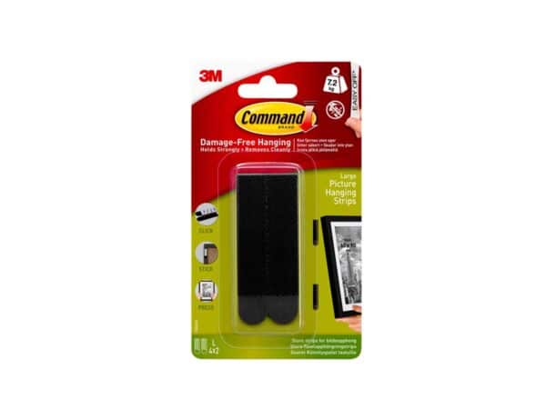3M Command Hanging Strips Black Large