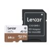 Lexar 64gB Professional 667x MicroSDHC