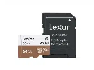 Lexar 64gB Professional 667x MicroSDHC