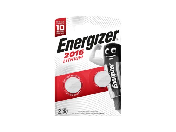 Energizer 2016 3V lithium 2 pack