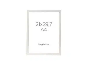 Rock valkoinen valokuvakehys 21x29,7 (A4)