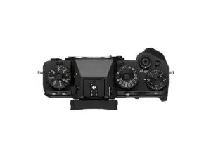 Fujifilm X-T5 runko mustakuva päältä
