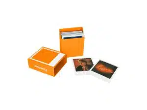 Polaroid Photo Box Orange säilytylaatikko Polaroid kuvilla