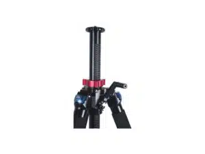 hiilikuituinen jalusta, jossa on hammastettu keskipylväs