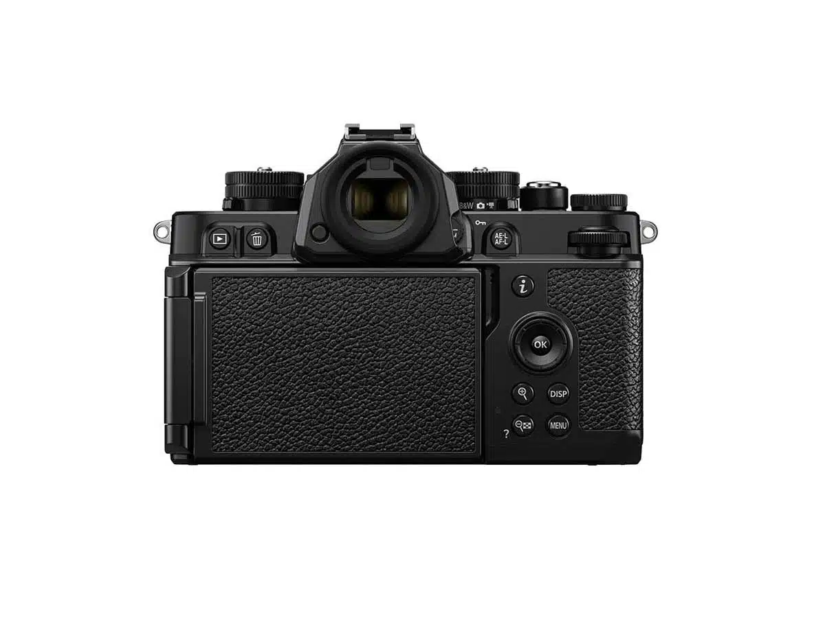 Nikon Z f runko takaa näyttö suojassa